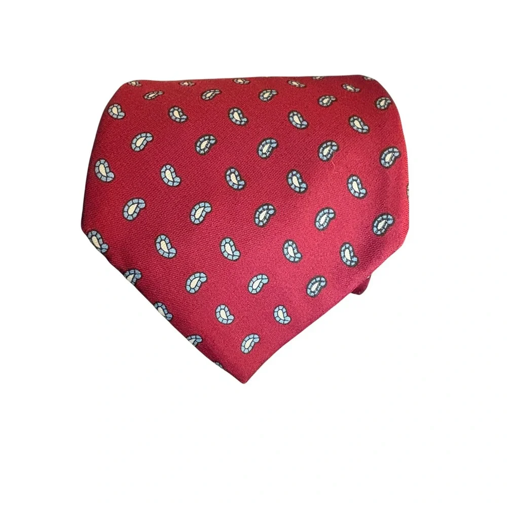 Vintage Hastings Bay Red Paisley Neck Tie Mens 59